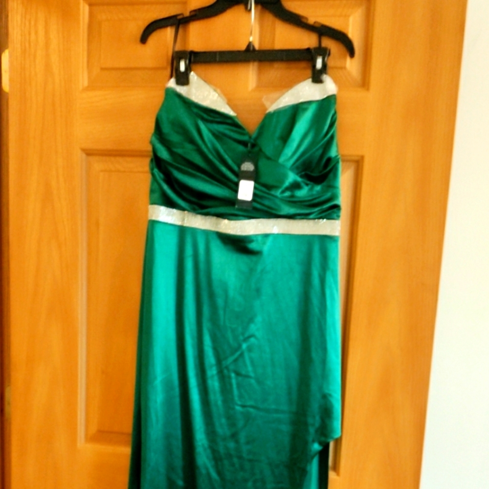 Emerald Green plus size dress from fashion Nova (brand new)